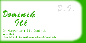dominik ill business card